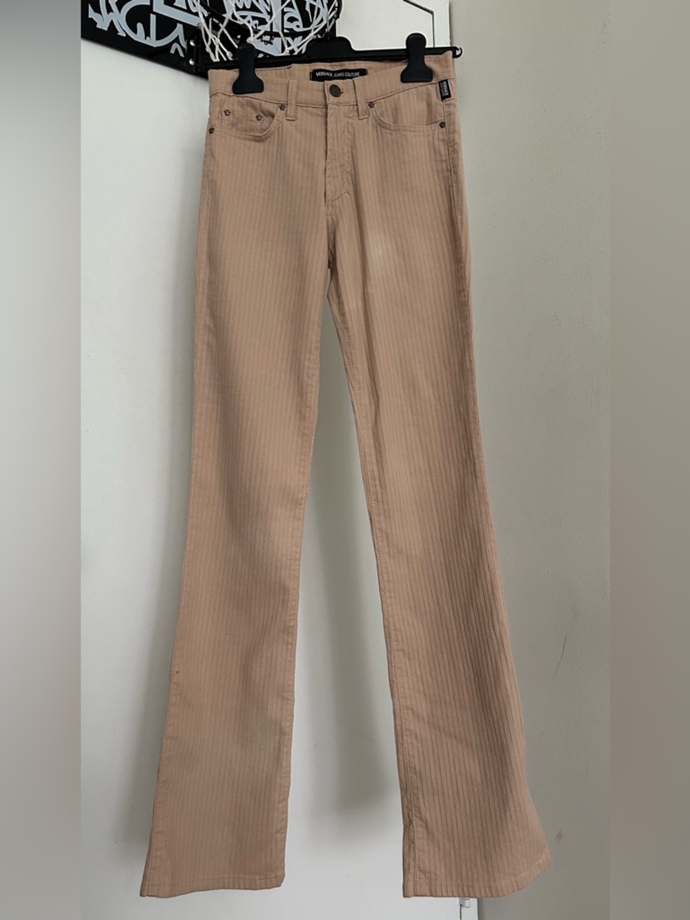 Versace Beige Pants  with Branded Details
